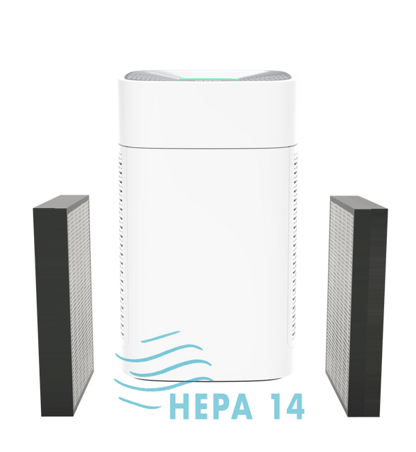Air Protector One with two extra HEPA 14 filter sets